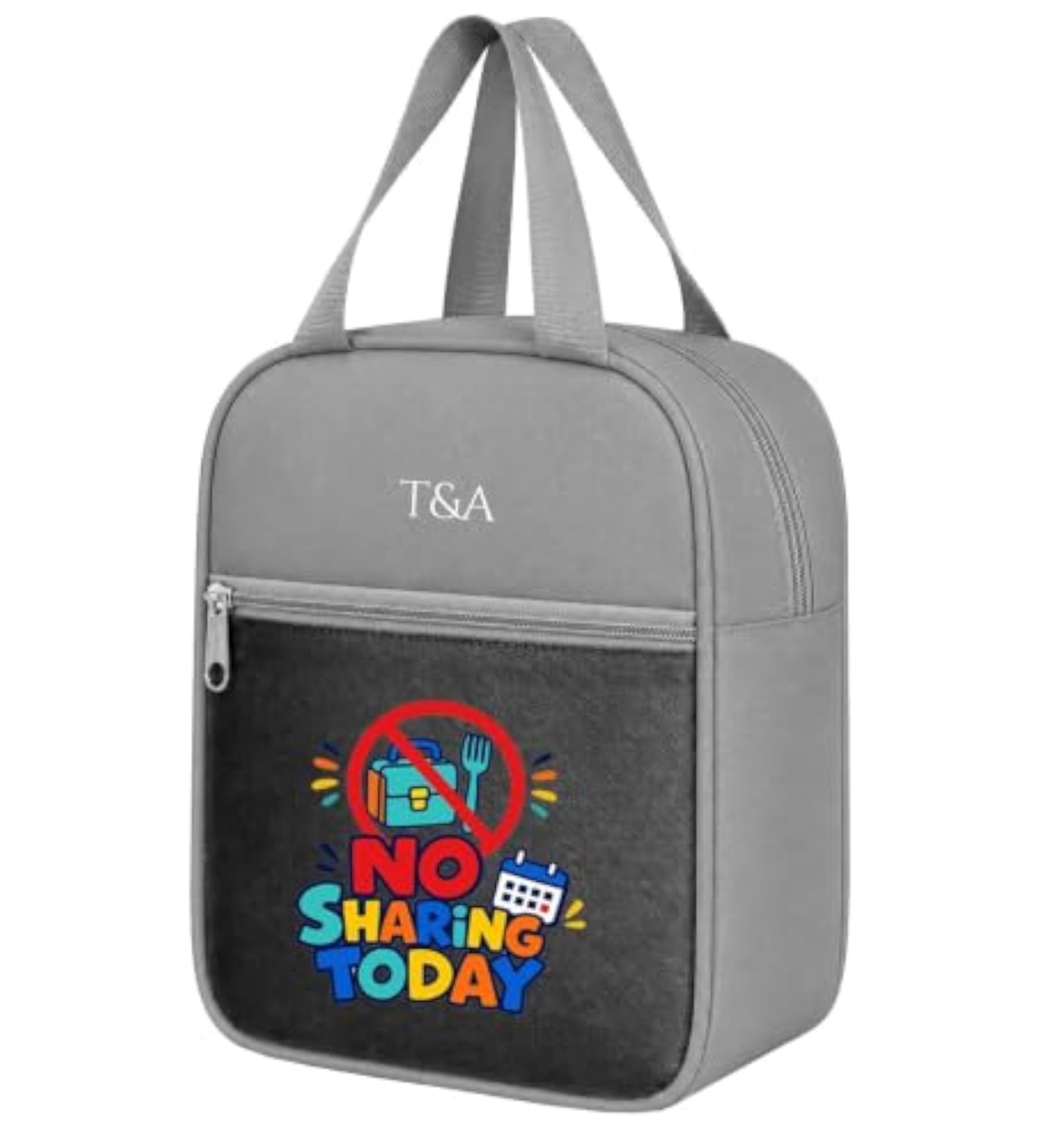 Versatile Reusable Lunch Bag with Zipper Closure